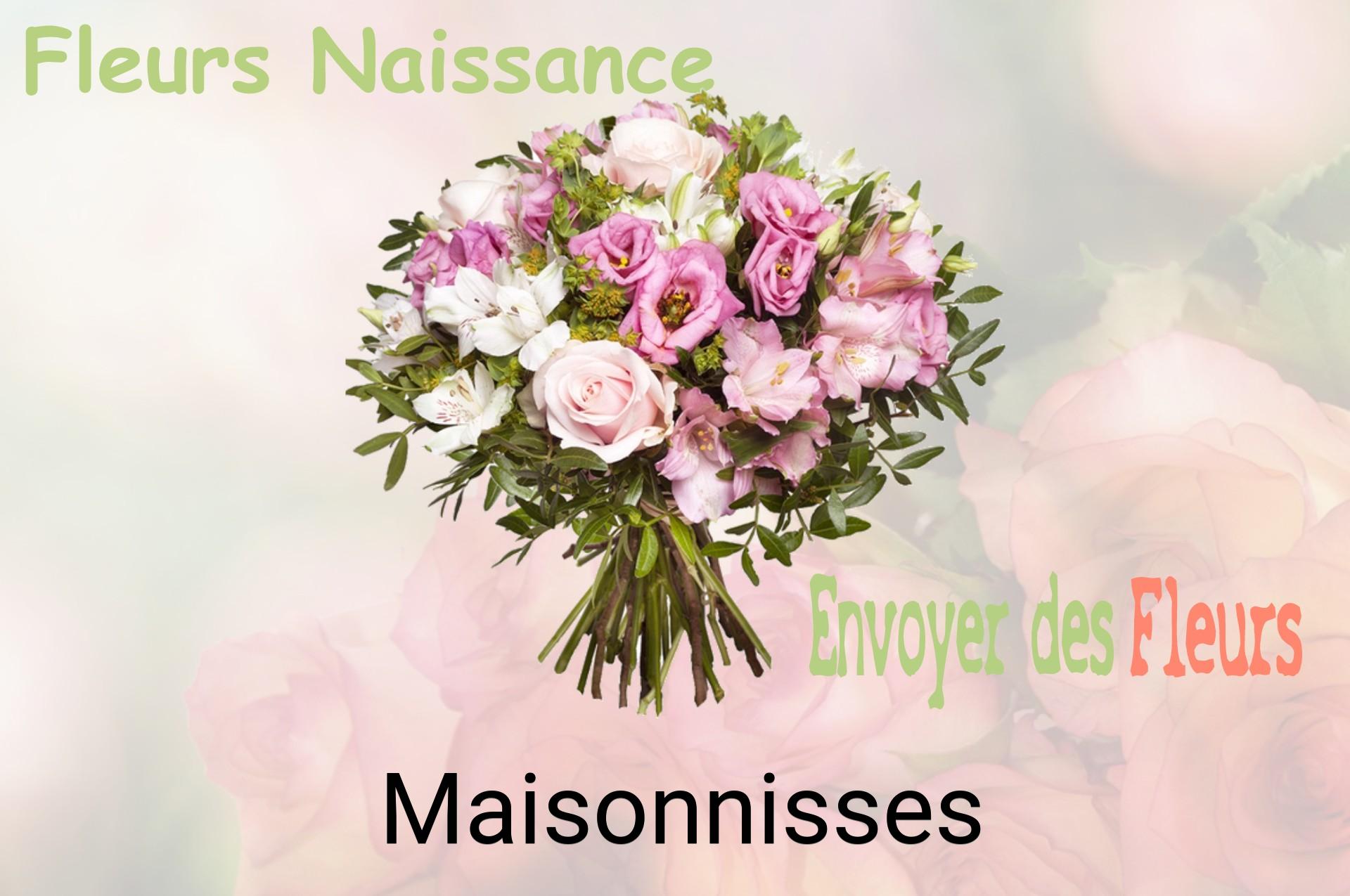 Bouquet de fleurs de naissance livré à Maisonnisses